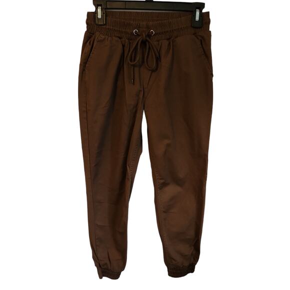 Papaya Brown Khaki Joggers with Pockets Size Small - Picture 11 of 14